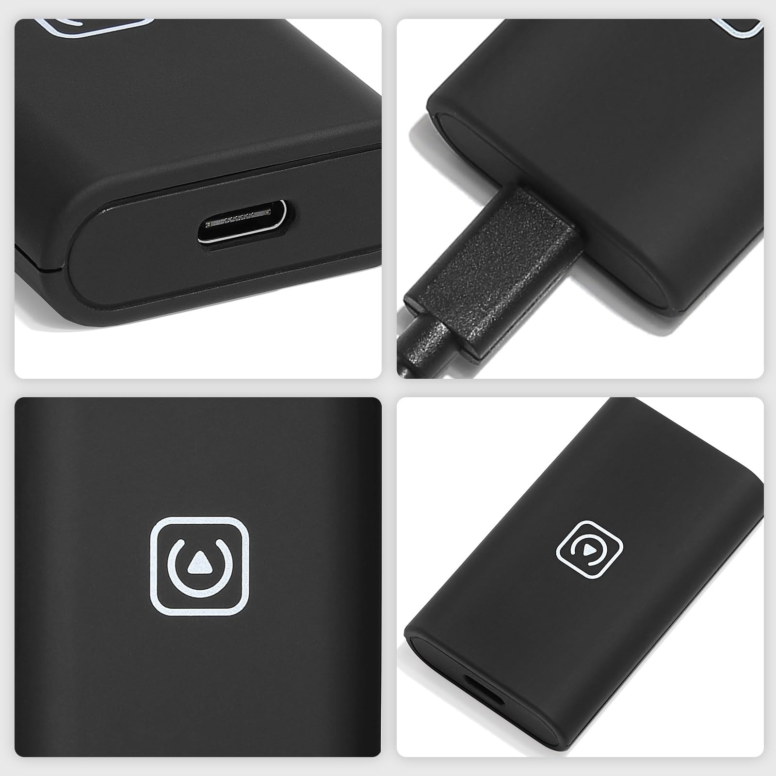 Wireless CarPlay Adapter for iPhone - Plug & Play Auto Connect, No Delay CarPlay Dongle for Cars 2016+ & iOS 10+ (Black) | Seamless iPhone Integration for Safer Driving & Hands-Free Navigation