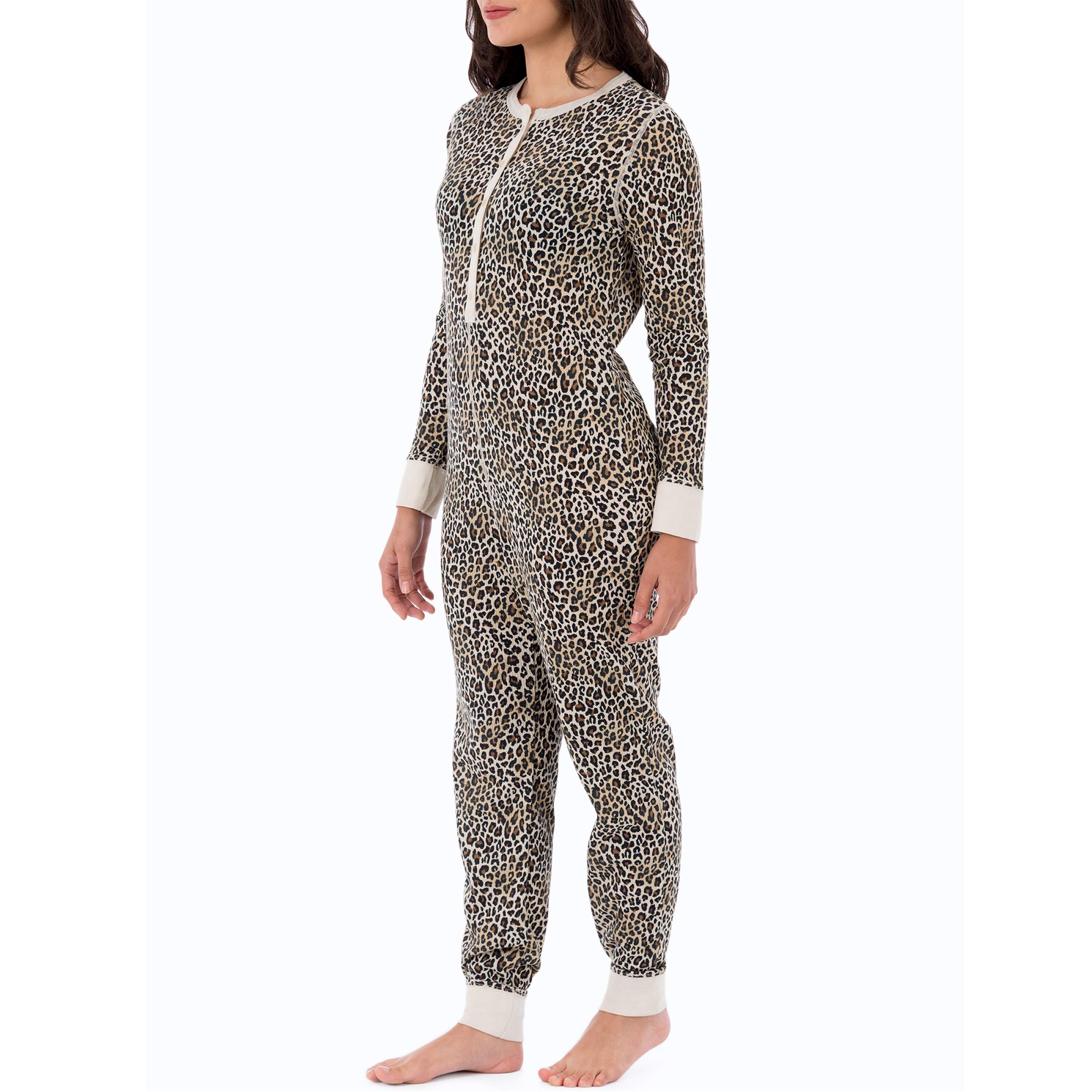 Fruit of the Loom Women's Micro Waffle Premium Thermal Union Suit - Warm Winter Underwear for Cold Weather, Layering & Outdoor Activities