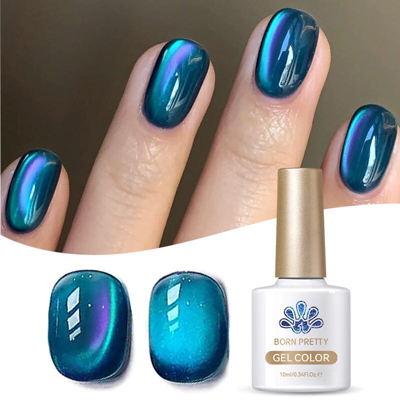 Water Light Cat Magnetic Gel Polish - MY83 Sea Blue 10ml Nail Polish for Salon & Home Manicure - Perfect for Nail Art, Special Occasions & DIY Gel Nails