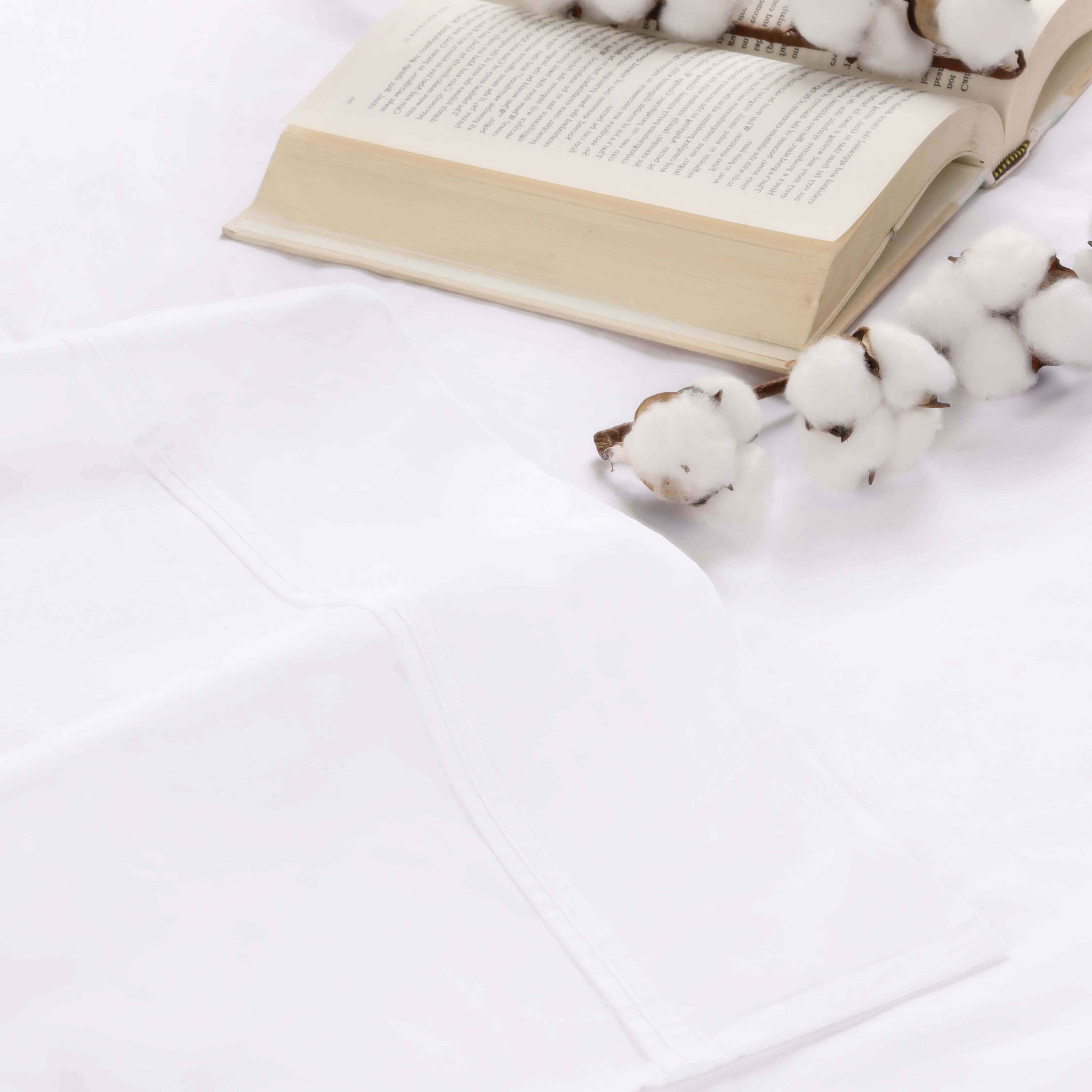 Premium Gina Organic Cotton 300 Thread Count Percale Deep Pocket Sheet Set - Queen Size, 4-Piece Bedding for Cool & Breathable Sleep - Perfect for Master Bedroom, Guest Room & Dorm