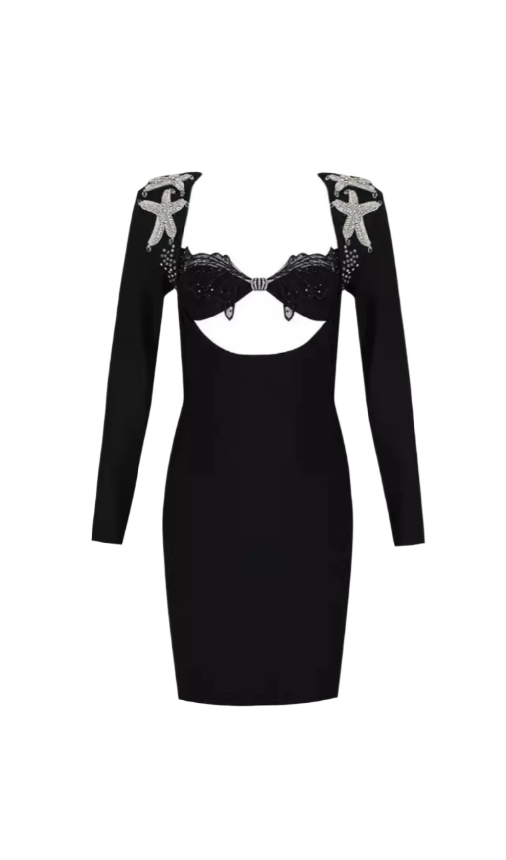 AGGELOS Women's Long Sleeve Cutout Bandage Bodycon Dress - Perfect for Night Out, Party & Special Occasions