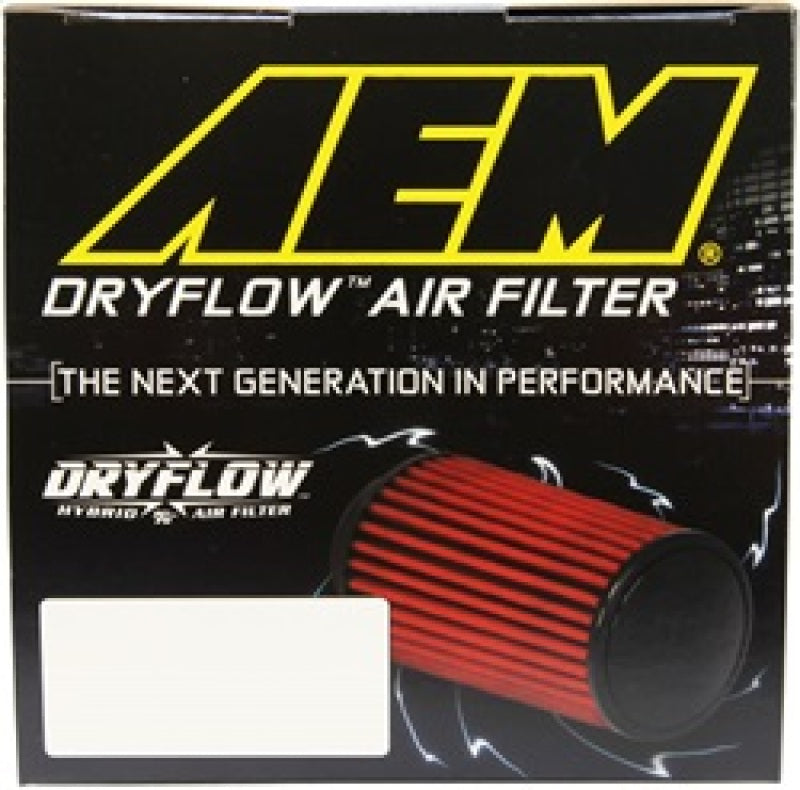 AEM 5.5in Base OD x 4.75in Top OD x 5in Height Conical DryFlow Air Filter - High Performance Air Intake Filter for Cars, Trucks & Off-Road Vehicles - Improved Engine Protection & Airflow