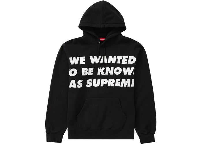 Supreme Hooded Sweatshirt - Black Men's Pullover Hoodie for Streetwear & Casual Fashion | Perfect for Urban Style & Everyday Wear