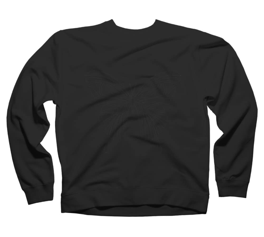 CyberEyeDesign Unisex Tribal Butterfly Graphic Sweatshirt | Soft Cotton Pullover Hoodie for Men & Women | Perfect for Casual Wear, Street Fashion & Outdoor Activities