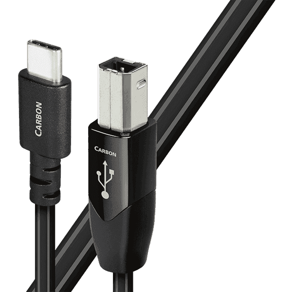 AudioQuest Carbon High-Speed USB 2.0 Cable for Digital Audio - Perfect for Home Theater, Studio Recording & Hi-Fi Systems