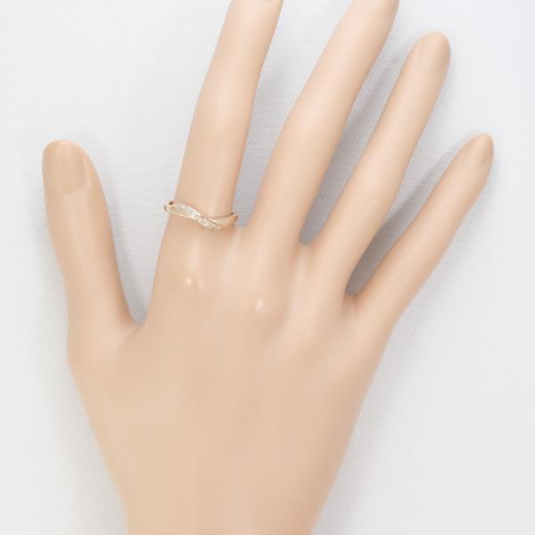 4℃ K10PG Diamond Ring - 14K Gold Plated Elegant Solitaire Ring for Women, Perfect for Engagement, Wedding & Anniversary Gifts