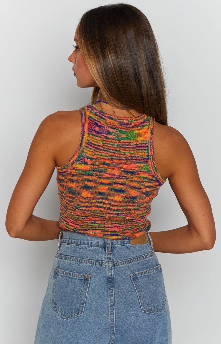 Chicago Tank Neon Rainbow - Unisex Graphic T-Shirt for Men & Women | Vintage Style Casual Tee for Streetwear, Concerts, and Everyday Outfits
