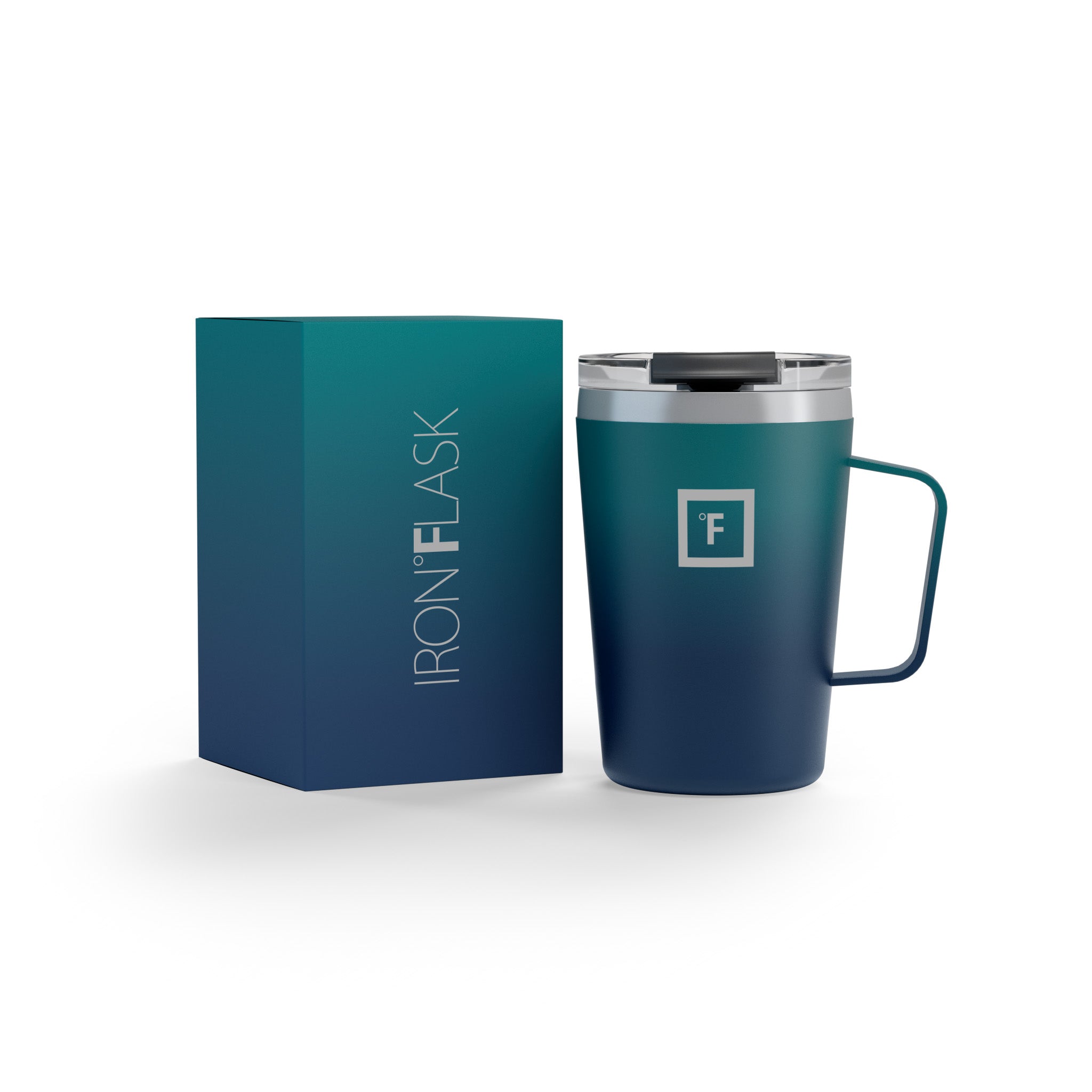 12 Oz Non-Slip Grip Coffee Mug - Insulated Travel Mug for Hot & Cold Drinks - Perfect for Office, Commute, Camping & Outdoor Activities