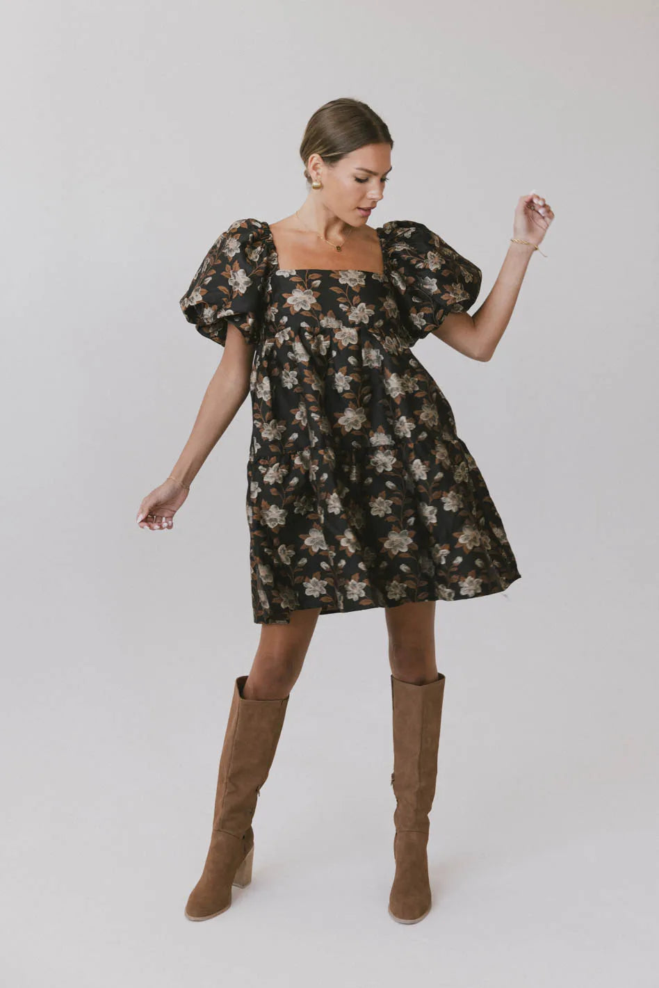 Moore Floral Babydoll Dress - Women's Lace Mini Dress for Summer, Party & Date Night - FINAL SALE | Perfect for Beach Vacations, Cocktail Parties & Romantic Evenings