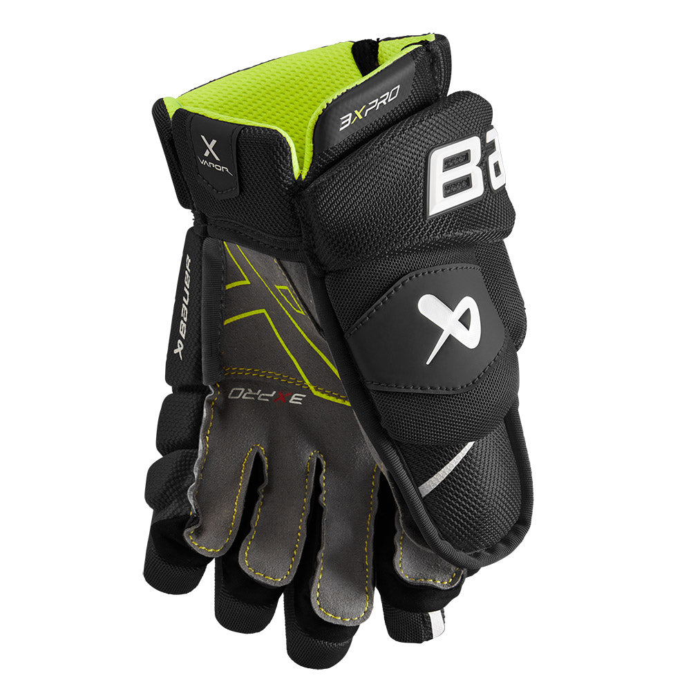 Bauer Vapor 3X Pro Junior Ice Hockey Gloves - Youth Protective Gear for Ice Skating & Hockey Training - Perfect for Games, Practices & Winter Sports