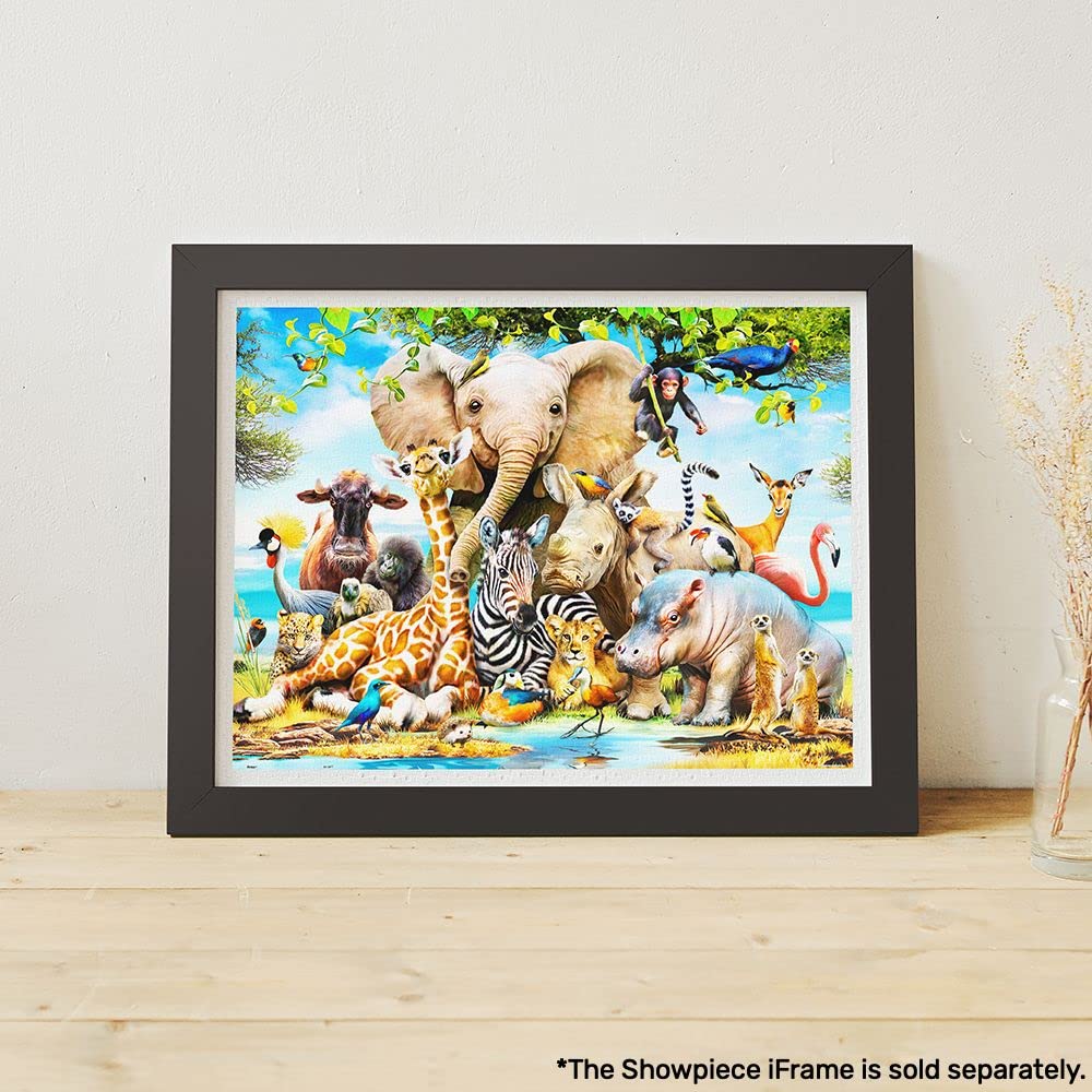 1200 Piece Howard Robinson Africa Smile Jigsaw Puzzle for Adults - Beautiful Plastic Puzzle with Zero Dust & Easy Storage - Perfect for Home Decor, Gifts & Relaxation (H2043)