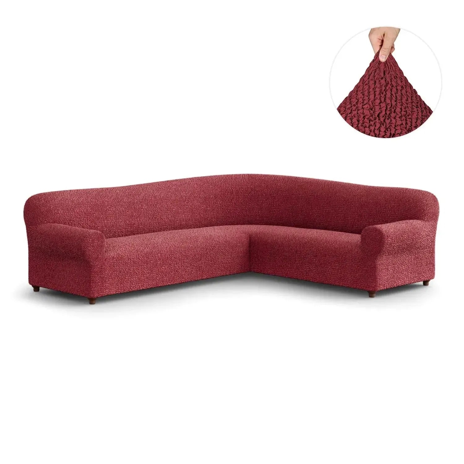 Stylish Corner Sofa Slipcover - Mille Righe Collection | Perfect for Living Room, Home Decor & Furniture Protection