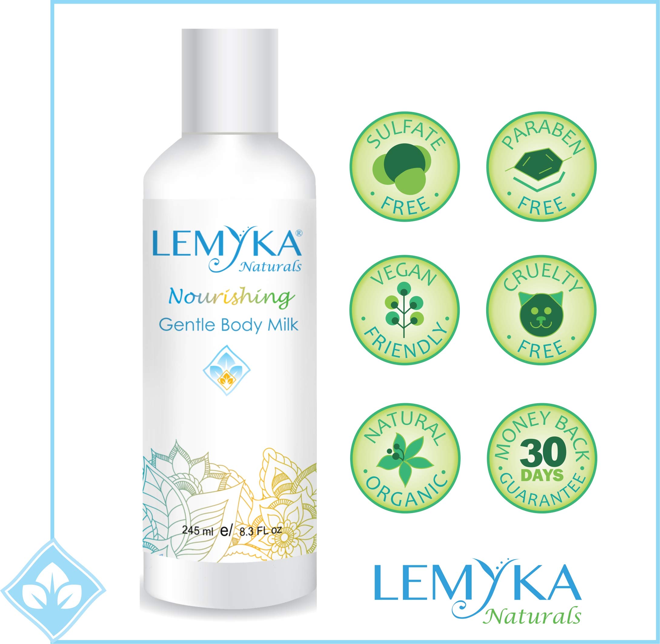 Natural Eczema Relief Cream for Sensitive Skin - 8.3oz Aloe Vera & Calendula Infused Body Lotion with Panthenol - Soothes Dry, Itchy Skin for Adults & Kids - Perfect for Daily Moisturizing After Shower or Before Bed