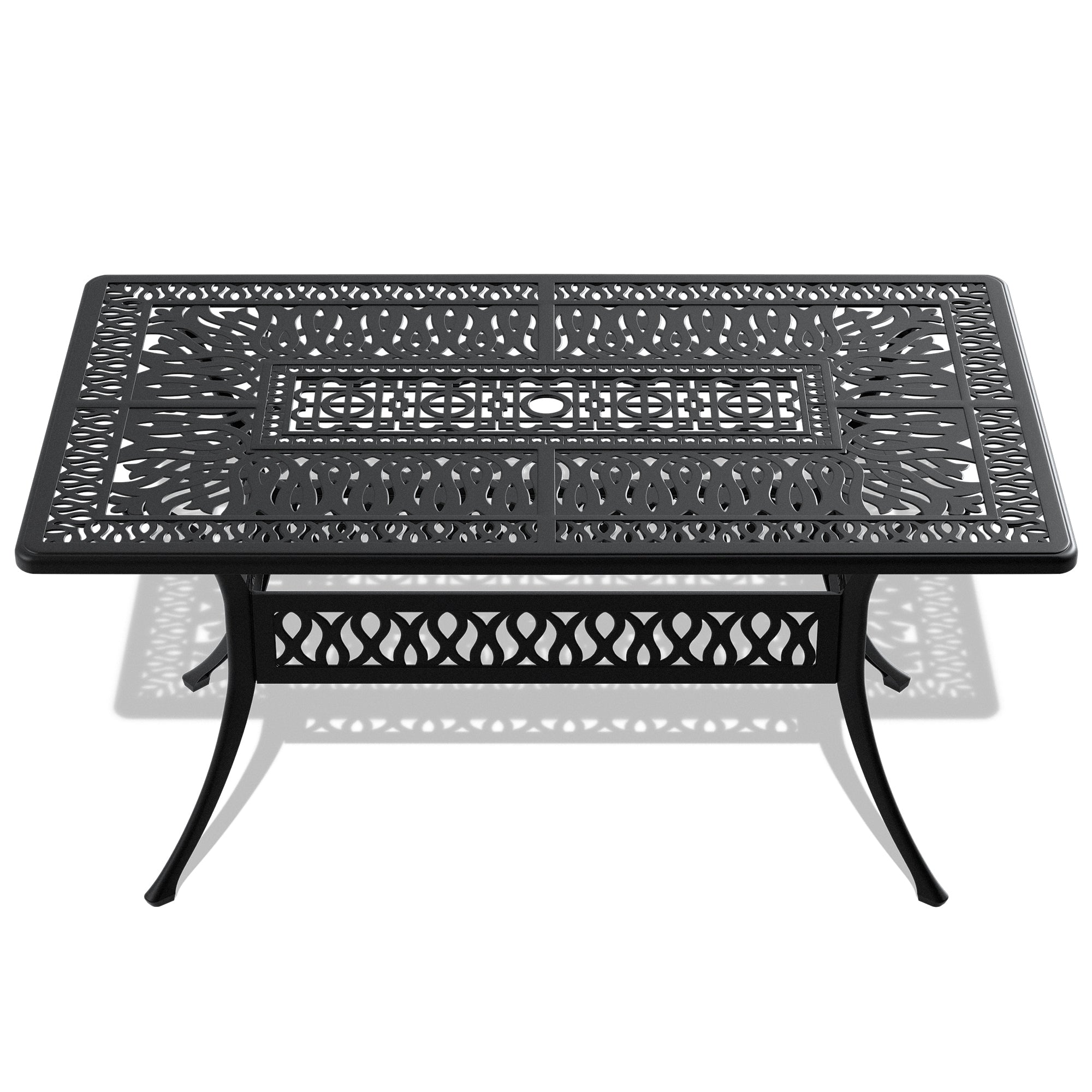 5-Piece Cast Aluminum Patio Furniture Set with Cushions (Random Colors) - Durable Outdoor Seating for Garden, Poolside & Backyard Relaxation