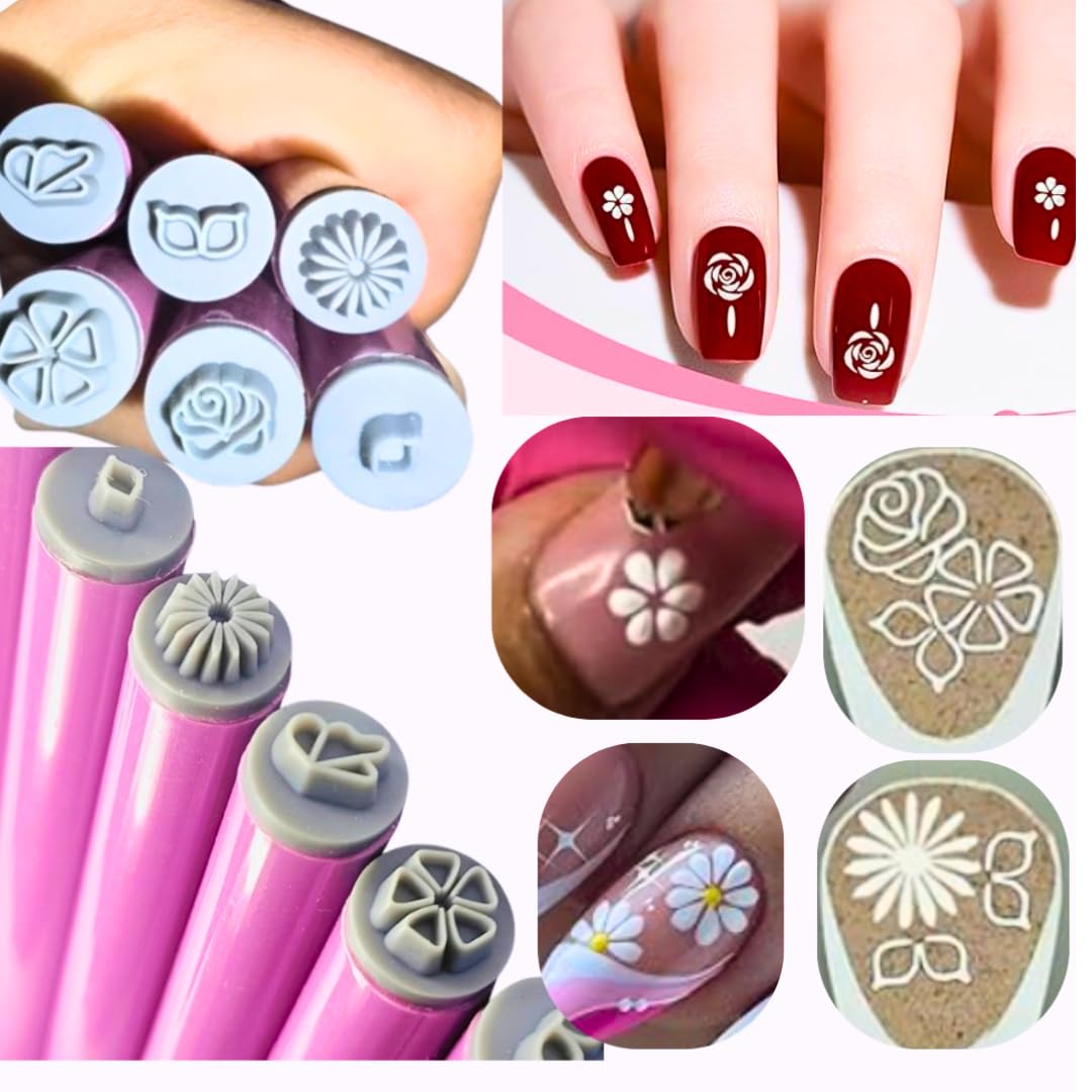 Professional Nail Art Stamp Pen Kit - Easy-to-Use Salon Quality Nail Stamping Tools with 10+ Patterns for DIY Nail Design at Home, Perfect for Nail Artists & Beginners | Great for Parties, Weddings & Special Occasions