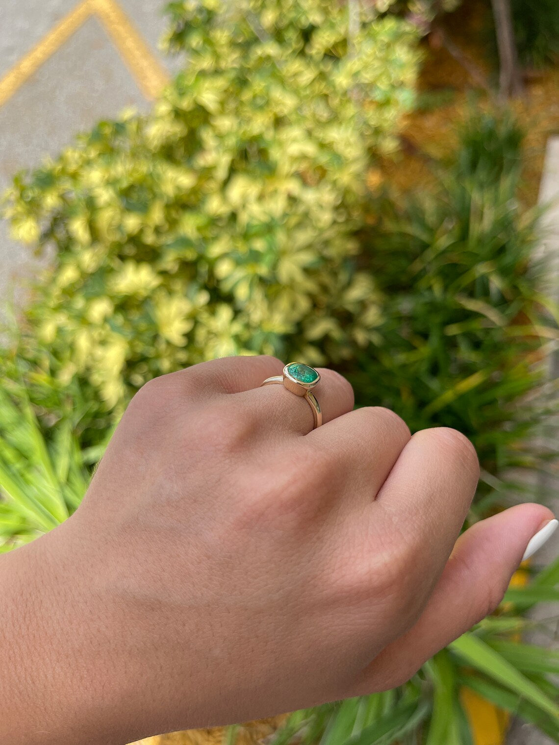 1.96 Carat Cushion Cut Colombian Emerald Solitaire Ring in 14K Gold - Perfect for Engagement, Anniversary & Special Occasions