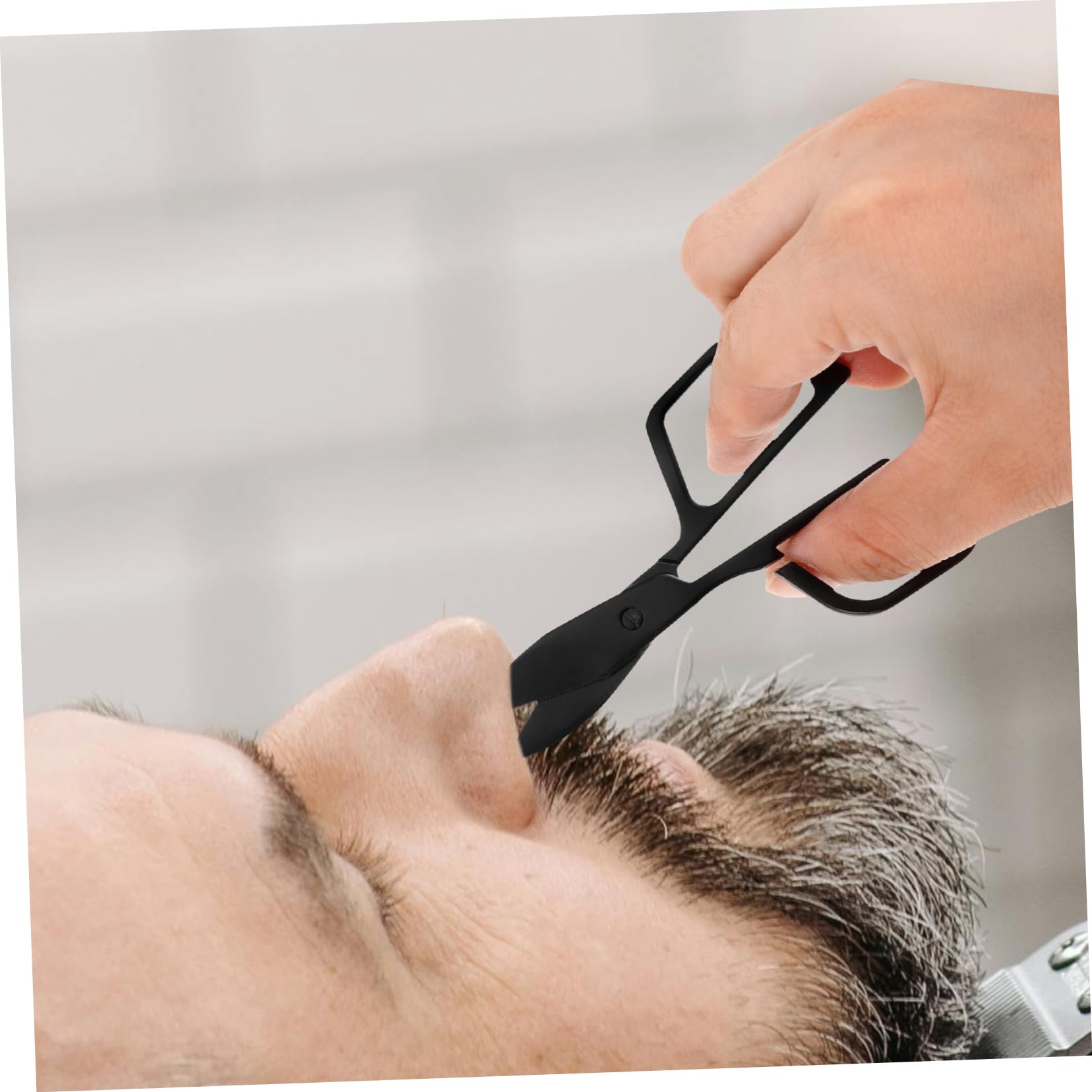 2PCS Professional Nose Hair Trimmer Scissors - Eyebrow, Eyelash & Mustache Grooming Shears - Stainless Steel Precision Multi-Purpose Grooming Tool for Men & Women - Perfect for Home, Travel & Salon Use