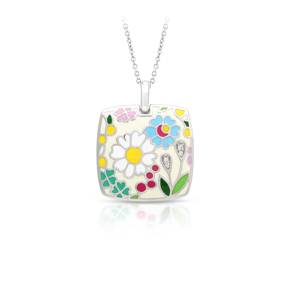 Elegant Flower Garden Pendant Necklace for Women - Dainty Floral Jewelry Gift for Mom, Wife, Girlfriend - Perfect for Weddings, Anniversaries & Special Occasions