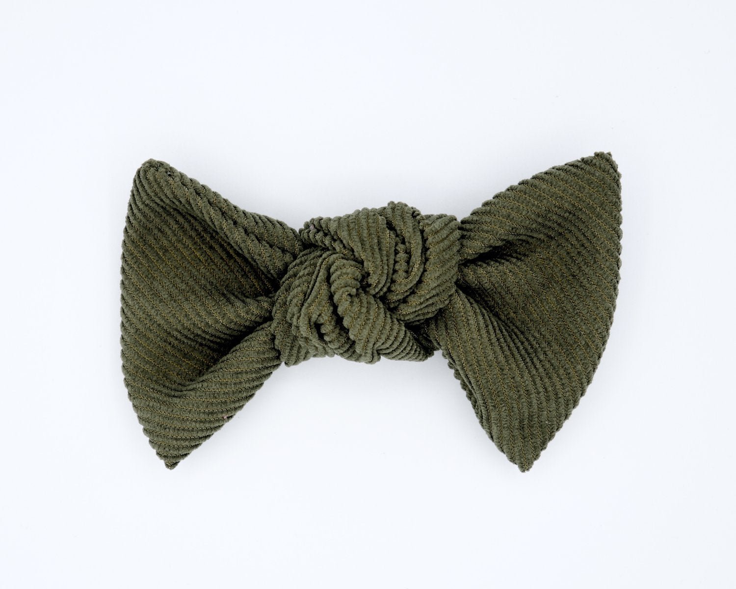 Stylish Corduroy Hair Bow in Military Green - Perfect for Girls' Fashion Accessories, School, Parties & Everyday Wear