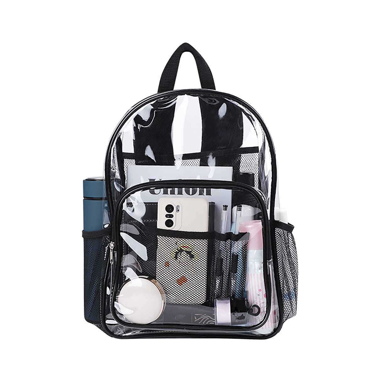 LIK EPOCH Clear Backpack - Heavy Duty PVC Transparent School Backpack, Waterproof Stadium Approved Bag for Work, Travel & Security Check - Perfect for Concerts, Airports & Theme Parks