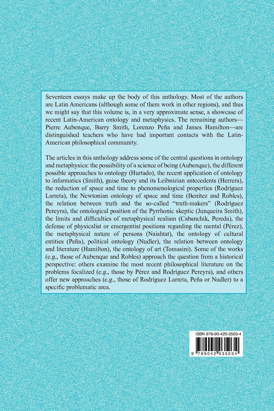 The Furniture of the World: Essays in Ontology and Metaphysics | Rodopi Philosophical Studies Vol. 9 | Philosophy Book for Academic Research & Classroom Use