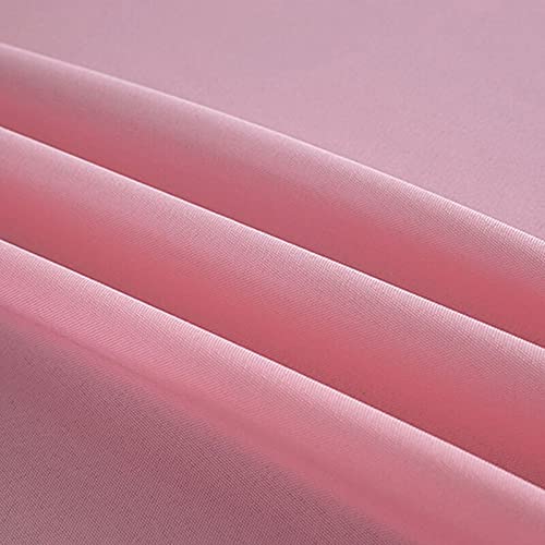 6ft Pink Fitted Table Skirt - Polyester Tablecloth for 6 Foot Rectangle Tables | Banquet, Wedding & Party Decor | Perfect for Events, Catering & Buffet Displays
