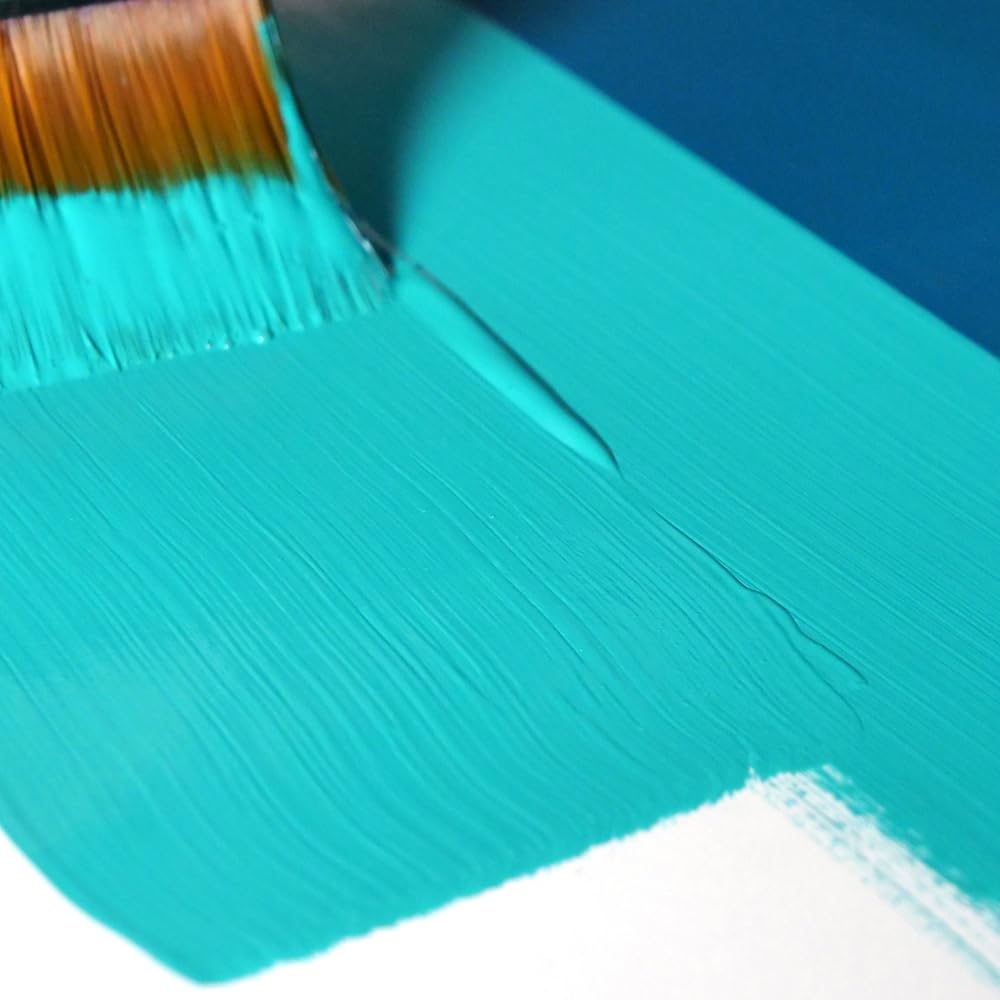 GOLDEN SoFlat Matte Acrylic Paint - Cobalt Teal (16 fl. oz Jar) | Professional Opaque Acrylics for Canvas Painting & DIY Art Projects