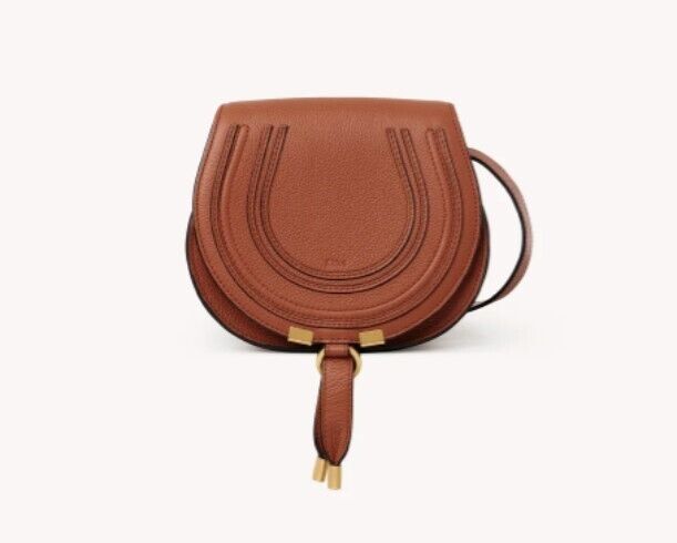 Chloé Marcie Small Saddle Bag - Genuine Leather Crossbody Purse for Women | CHC22AS680I31 25M | Perfect for Everyday Use, Date Nights & Travel Accessories