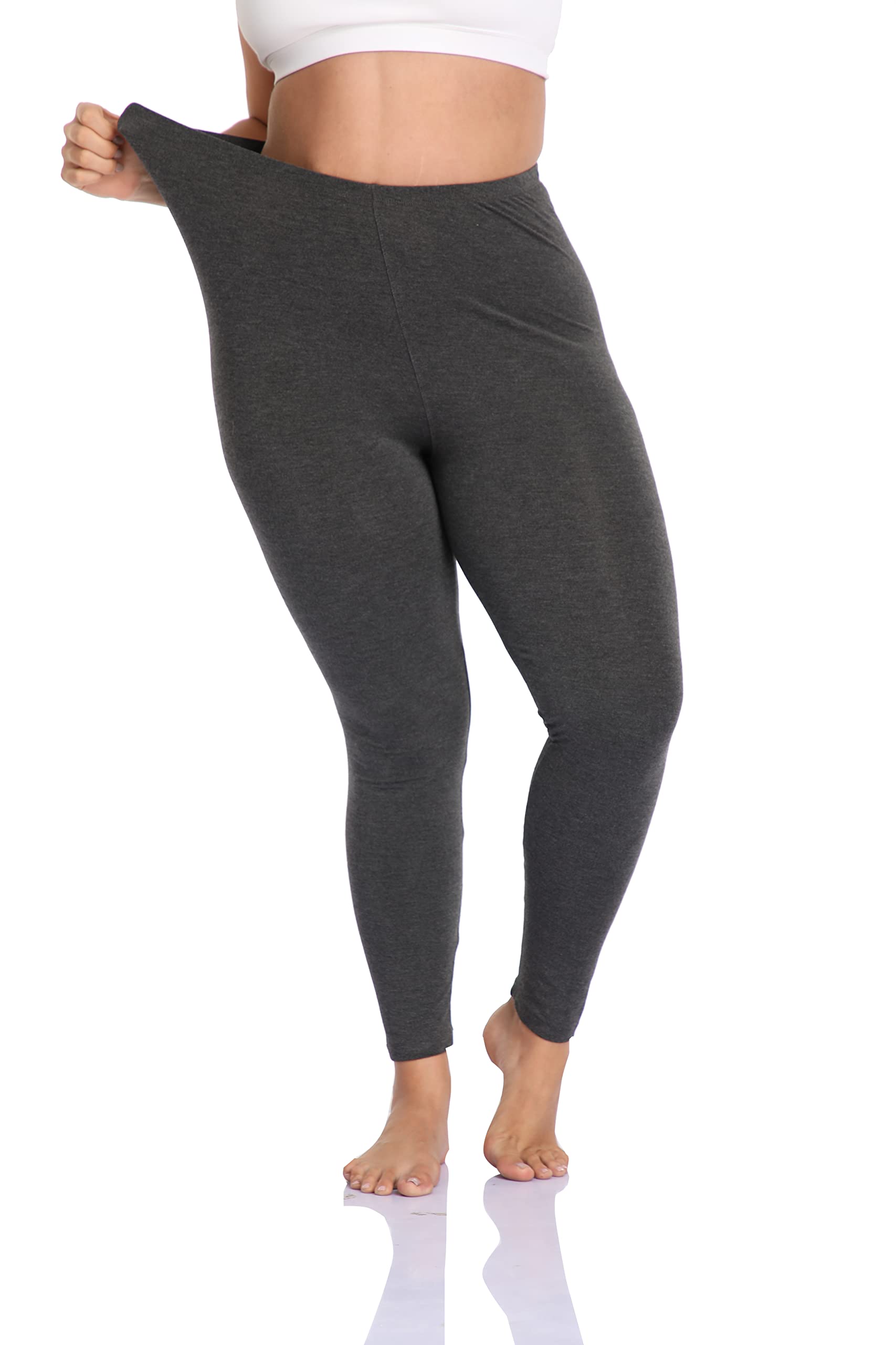 DESTTY Women's Plus Size High Waisted Yoga Pants - Lightweight Stretchy Workout Leggings for Running, Gym & Lounge - Cropped Athletic Pants for Women