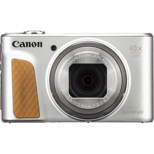 Canon PowerShot SX740 HS 20.3MP Digital Camera with 40x Optical Zoom, 4K Video, Wi-Fi & NFC (Silver) - Perfect for Travel Photography, Vlogging, and Family Events
