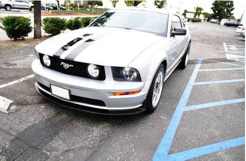 2005-2009 Ford Mustang V8 CV3 Style Front Bumper Lip Spoiler - Black PU Material | Aggressive Look & Improved Aerodynamics | Perfect for Street Racing & Car Shows