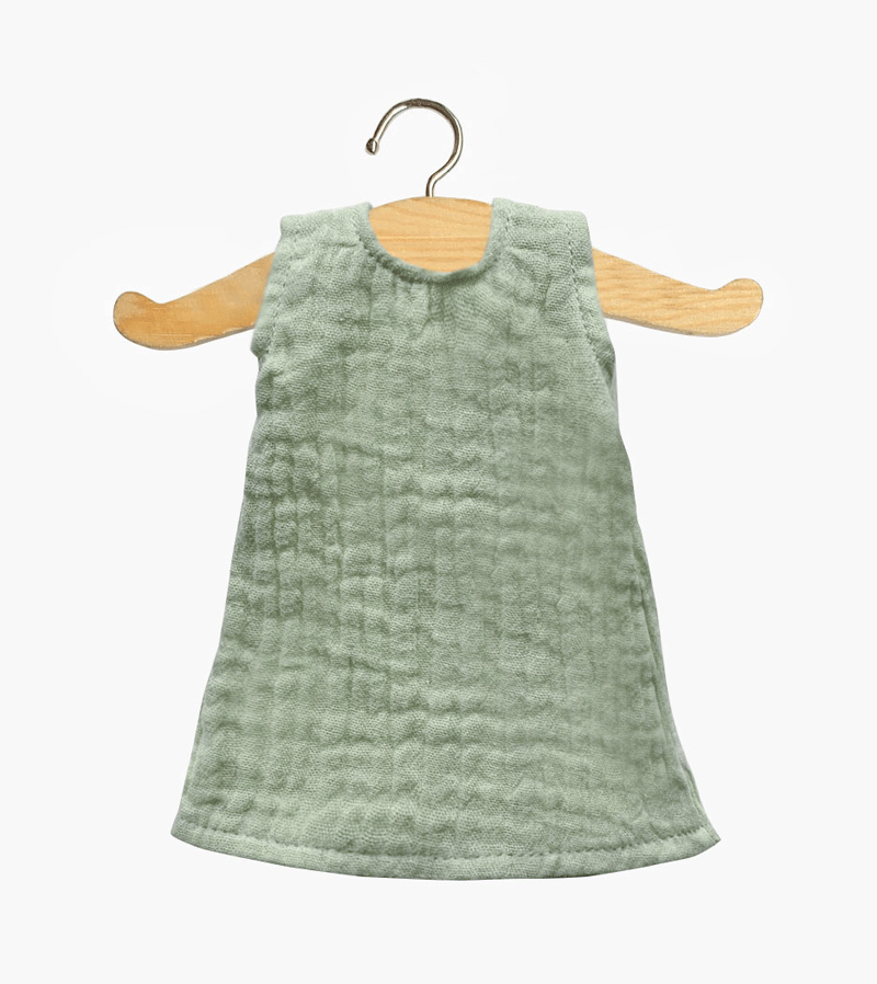 Almond Green Iva Dress for Amigas Girl Doll - Perfect for Tea Parties, Dress-Up & Pretend Play