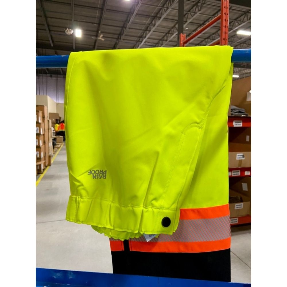 Timberland PRO Men's Waterproof Work Pants - TB0A23A1I47, High Visibility Yellow for Construction & Outdoor Jobs | Rainproof & Durable for Harsh Weather Conditions