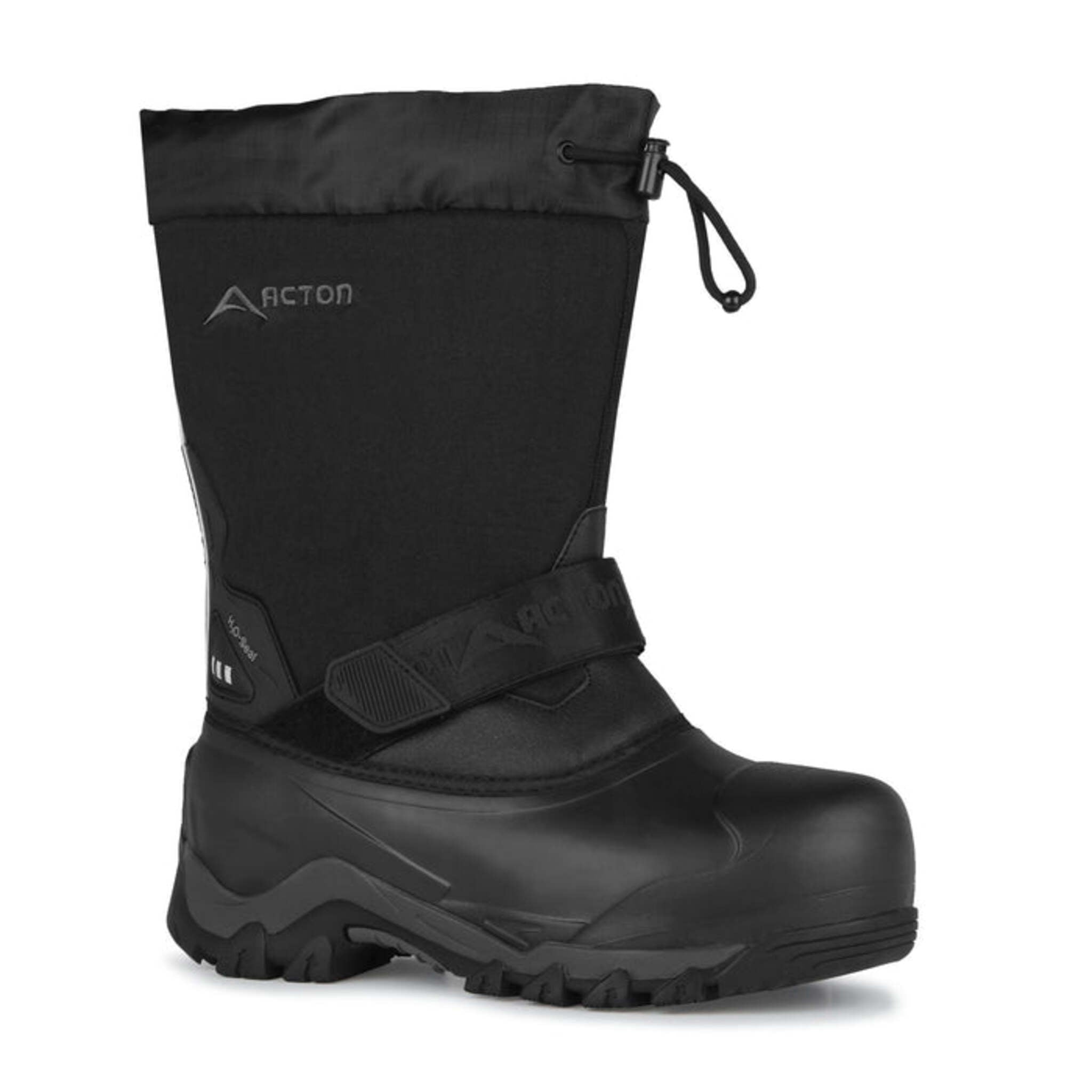 Acton Men's Waterproof Winter Work Boots Norway 2.0 - Slip Resistant Natural Rubber Outsole & Snow Collar - Sizes 7-14 | Ideal for Construction, Snow Removal & Outdoor Winter Jobs
