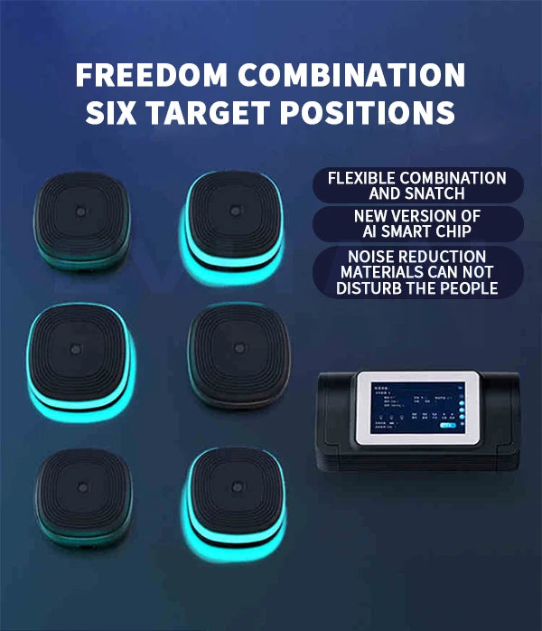 Smart Split-Type Music Boxing Machine with 8 Adjustable Targets - Boxing Training & Stress Relief for Kids & Adults - Perfect for Home Gym, Fitness & Family Fun