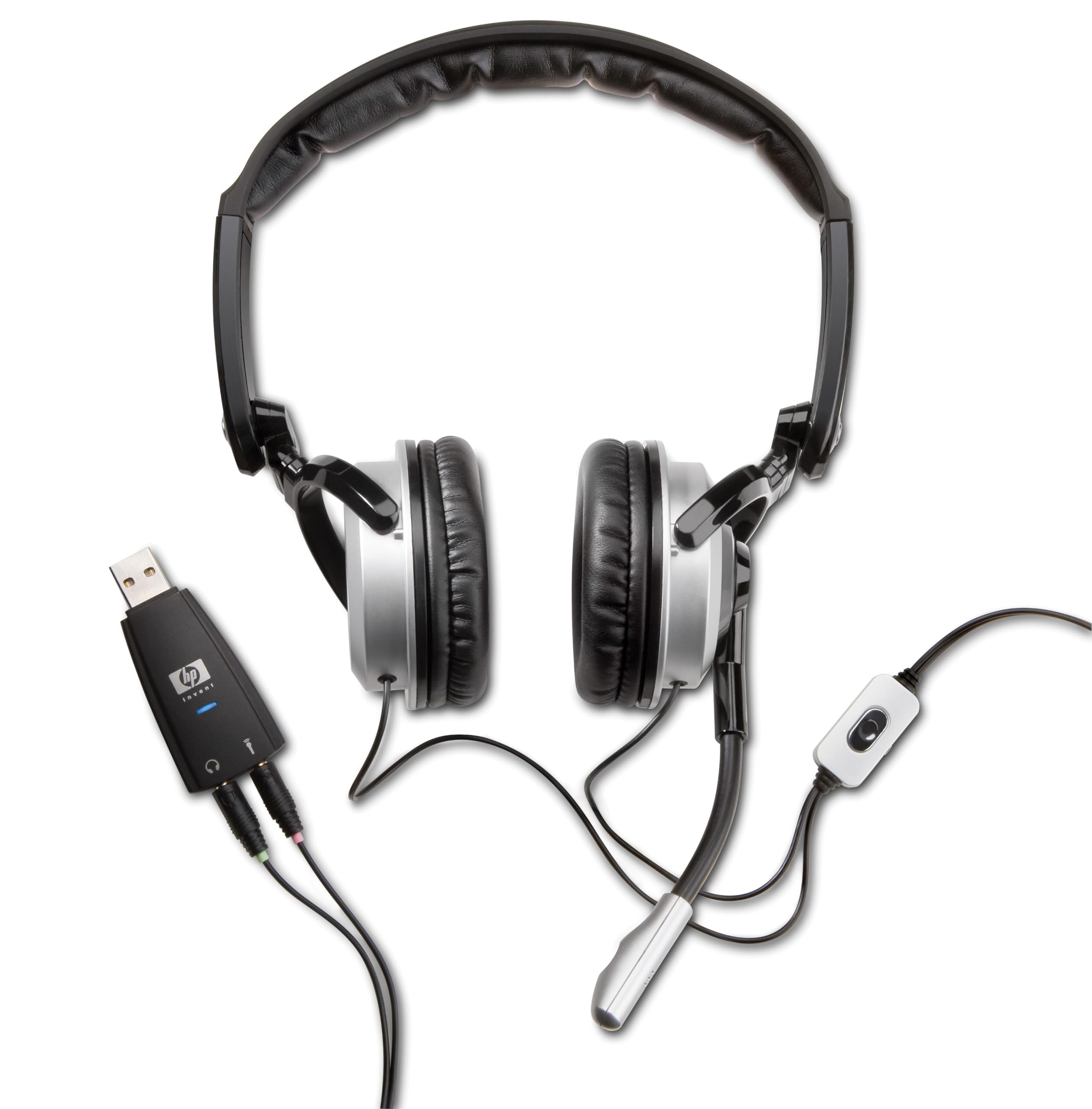 HP KJ270AA Premium Digital Headset with Noise Canceling Mic - USB Computer Headset for Gaming, Online Meetings & Remote Work (Compatible with PC/Mac)
