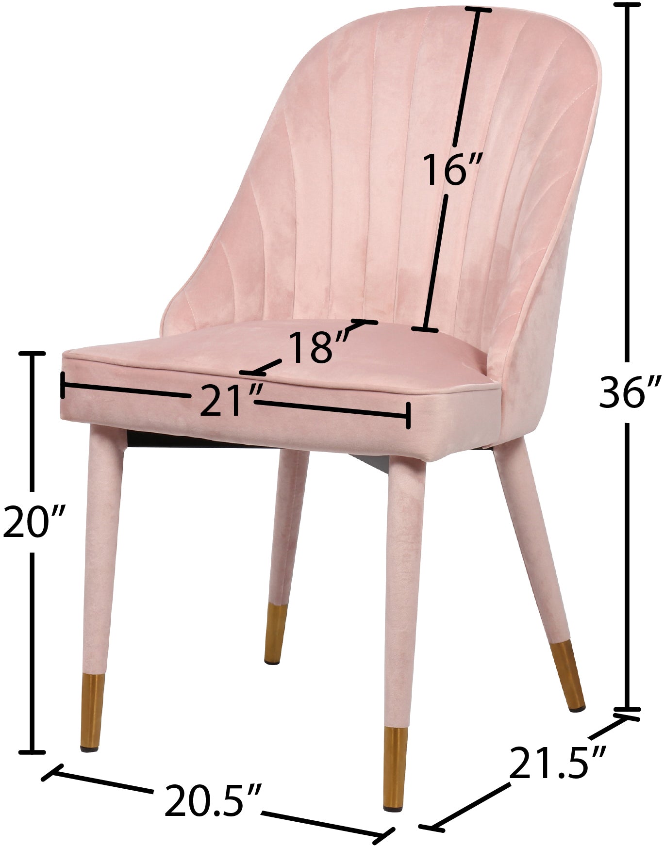 Luxury Belle Velvet Dining Chairs - Soft Upholstered Modern Accent Chairs for Dining Room, Kitchen, or Office - Elegant Home Decor & Comfortable Seating Solution