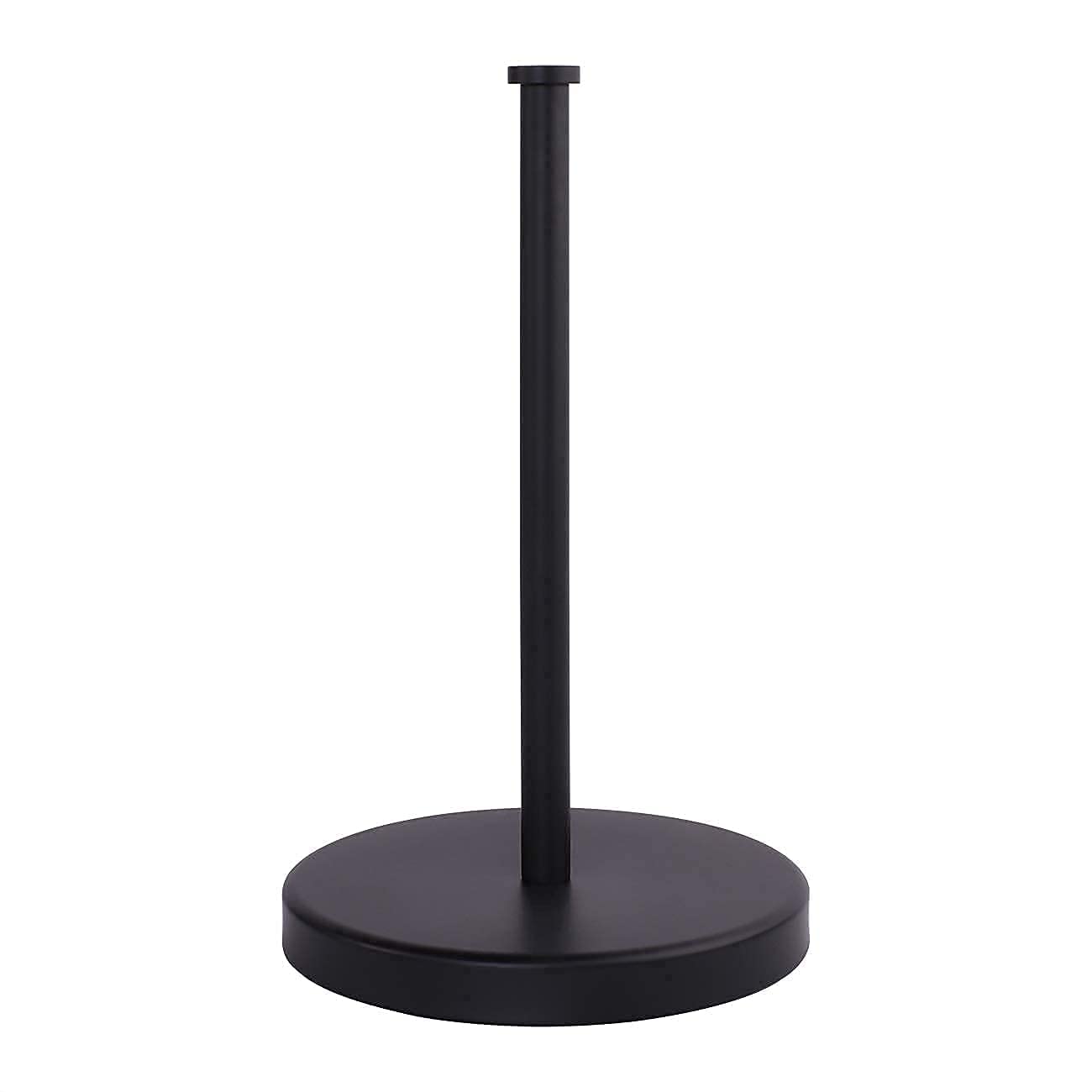 KES Matte Black Paper Towel Holder Stand - Countertop & Bathroom Toilet Paper Organizer (KPH202-BK+BPH283S1-BK) - Perfect for Kitchen, Bathroom & Office Organization