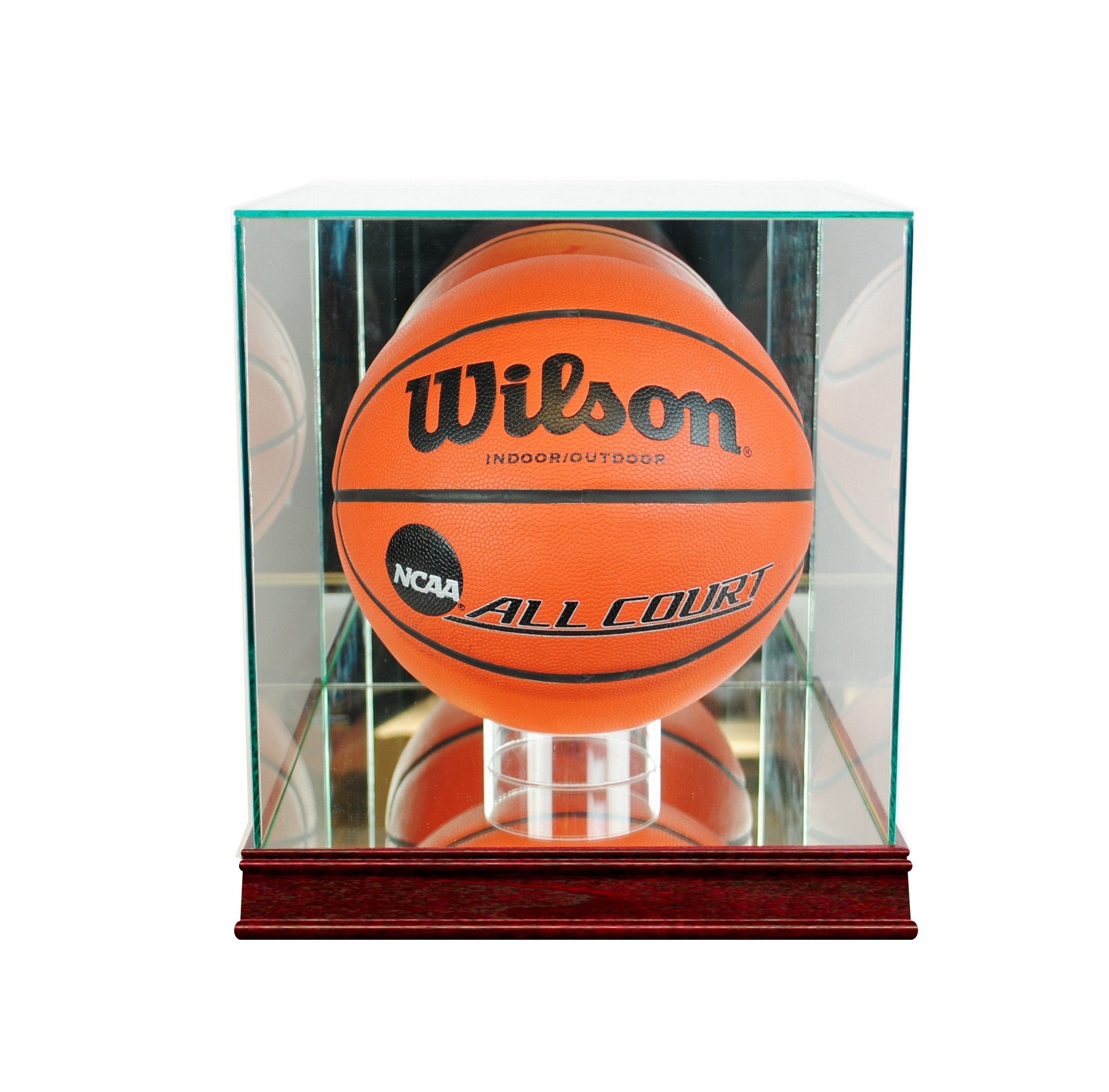 Premium Rectangle Basketball Display Case with 99% UV Protection Conservation Glass - Perfect for Showcasing Collectibles, Memorabilia, and Sports Trophies at Home or Office