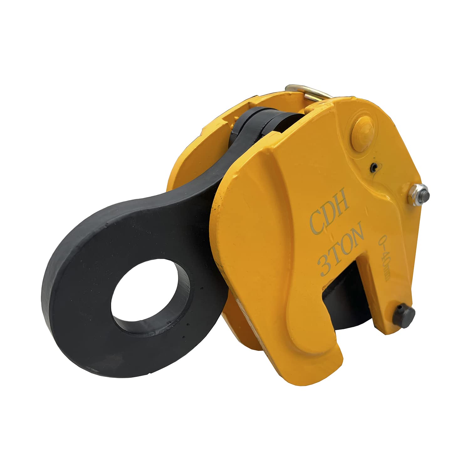 INTBUYING Vertical Plate Lifting Clamp with Lock - 6614lbs Capacity Heavy Duty Steel Plate Clamp for Sheet Metal, Industrial Hoist Hook & Chain Applications - Perfect for Construction, Manufacturing and Warehouse Material Handling