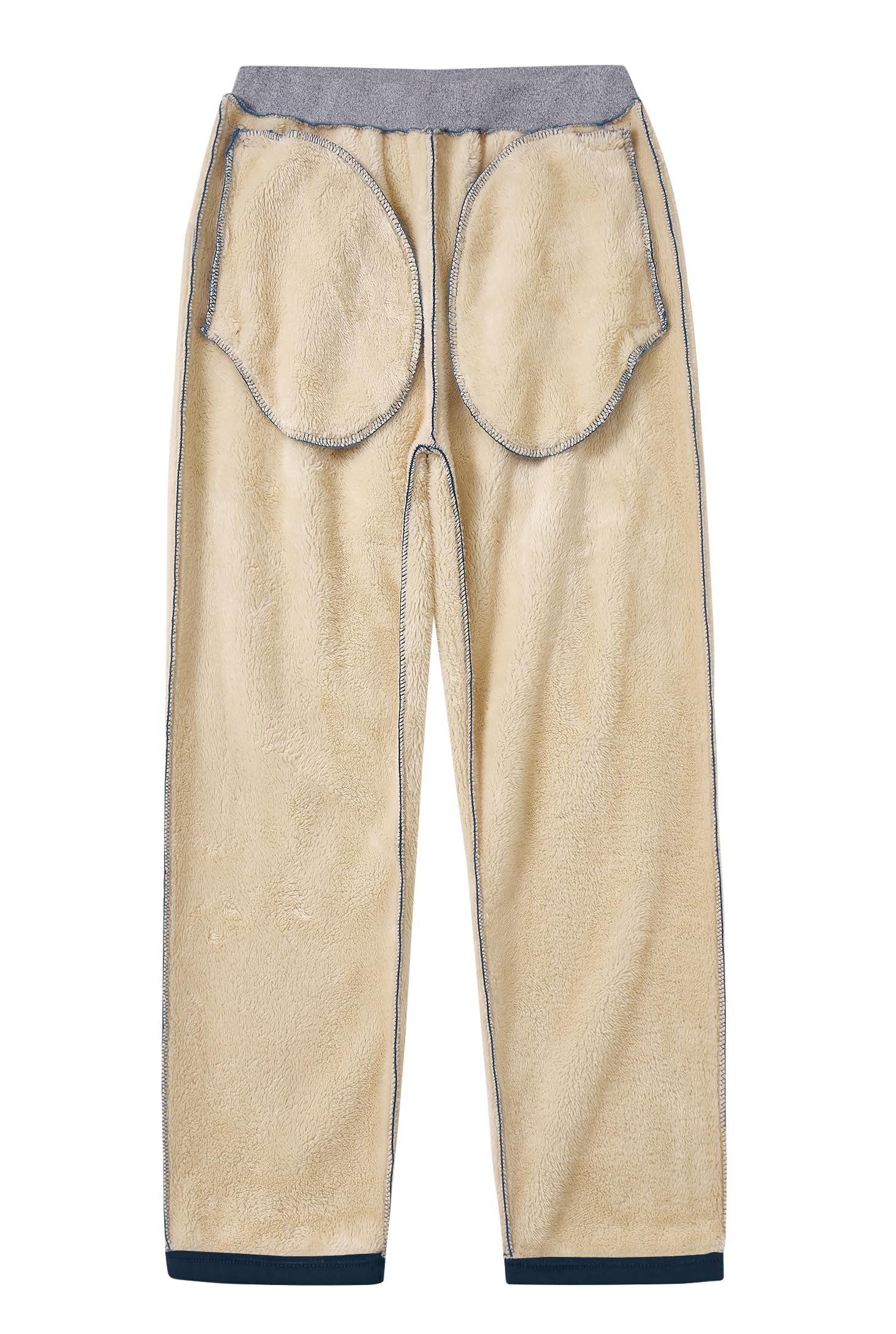 Men's Winter Fleece Joggers - Sherpa Lined Sweatpants for Running & Outdoor Activities, Elastic Waist & Open Bottom (S-XXL) - Perfect for Cold Weather Workouts, Lounging & Casual Wear