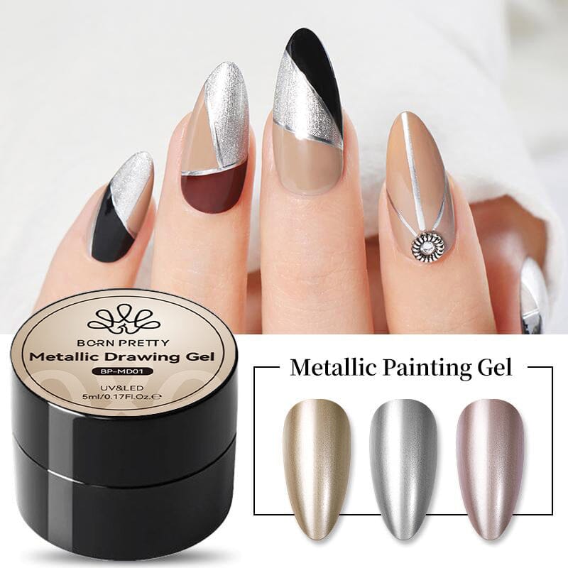 Metallic Drawing Gel Pen - 5ml Vibrant Colors for Art, Calligraphy & DIY Crafts - Perfect for Scrapbooking, Journaling & Nail Art Designs