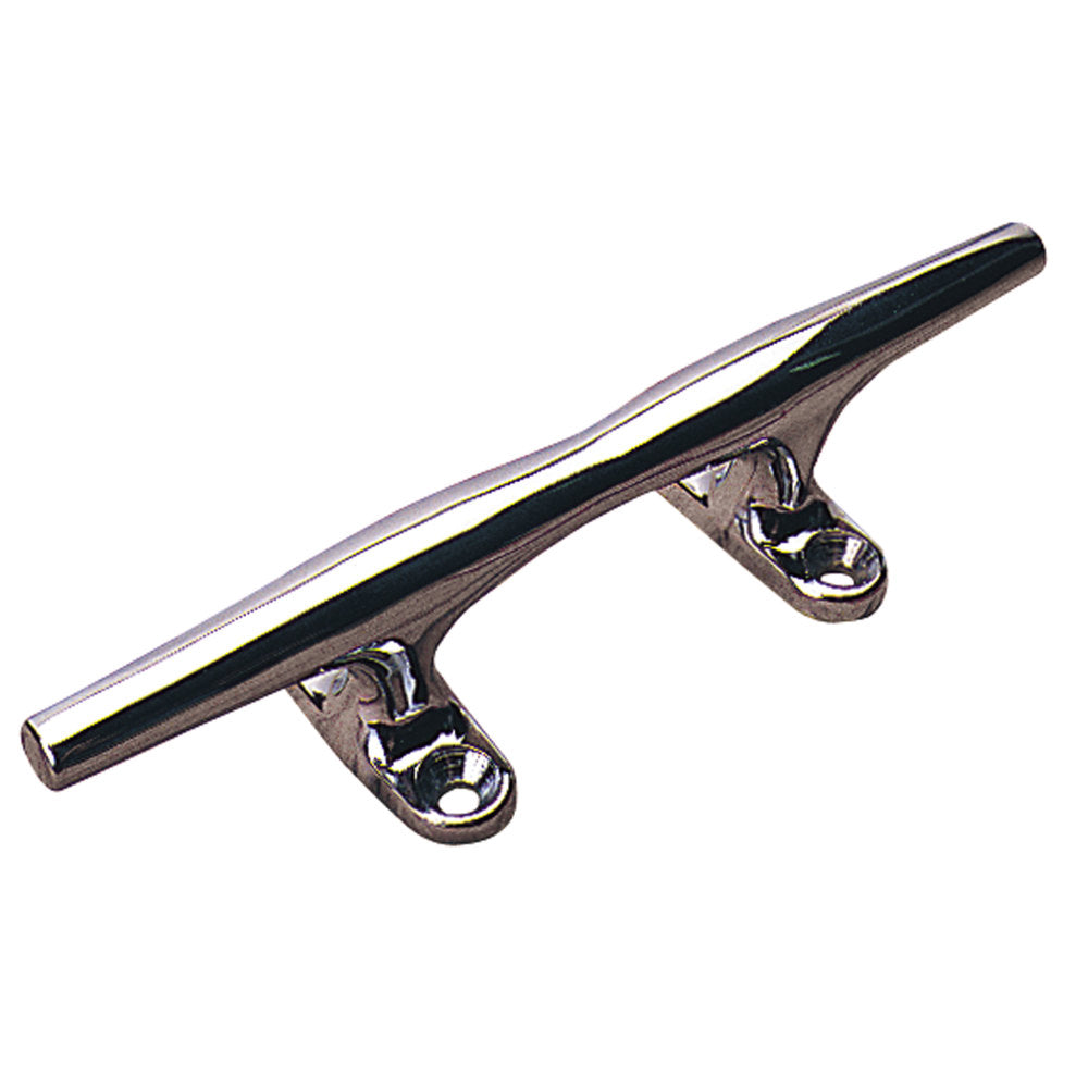1/4 Inch Chrome Zinc Open Base Cleat - Heavy Duty Cable Management for Home & Office Organization