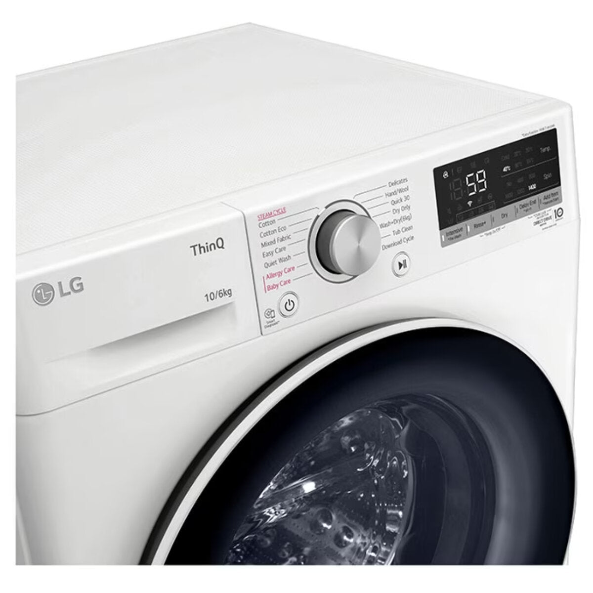 LG 10kg/6kg Washer Dryer Combo WVC5 1410W - Energy Efficient Front Load Laundry Machine for Apartments & Small Homes | Perfect for Space-Saving Laundry Solutions