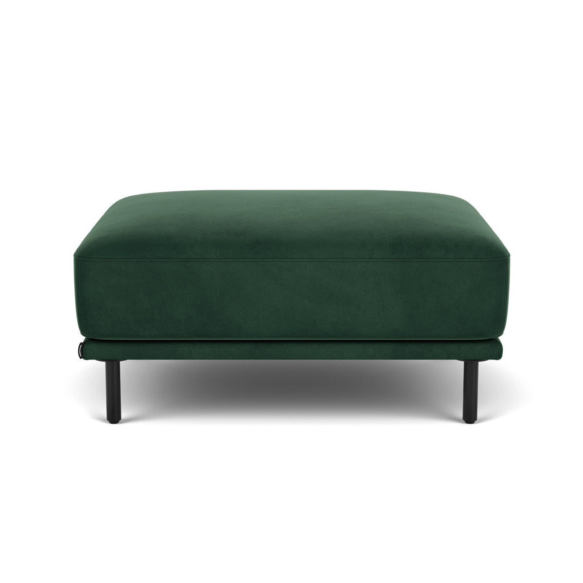 Harvey Velvet Ottoman - Stylish Round Footstool with Storage, Soft Velvet Upholstery for Living Room, Bedroom & Nursery - Perfect for Extra Seating, Footrest or Decorative Accent