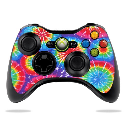 Protective Vinyl Skin Decal Wrap Sticker for Microsoft Xbox 360 Controller - Tie Dye Design | Durable Custom Cover for Gaming Protection & Personalization