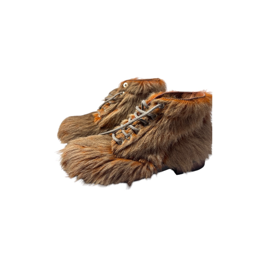 Chanel Fur Boots Women's Size 6.5C - Luxury Winter Fashion for Cold Weather & Special Occasions