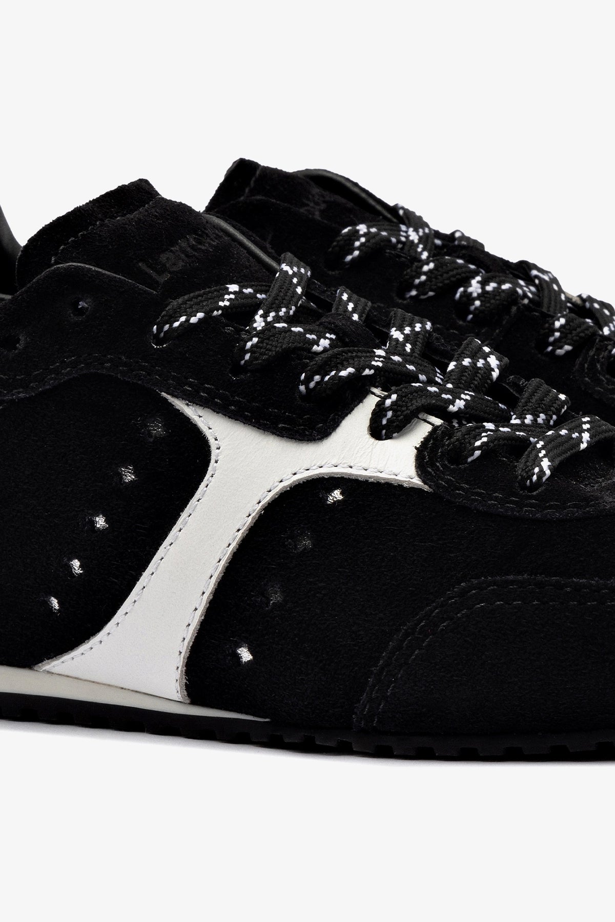 Stella Black Suede Sneakers - Women's Casual Shoes for Walking, Running & Everyday Comfort | Stylish & Lightweight Footwear for Work, Travel & Outdoor Activities