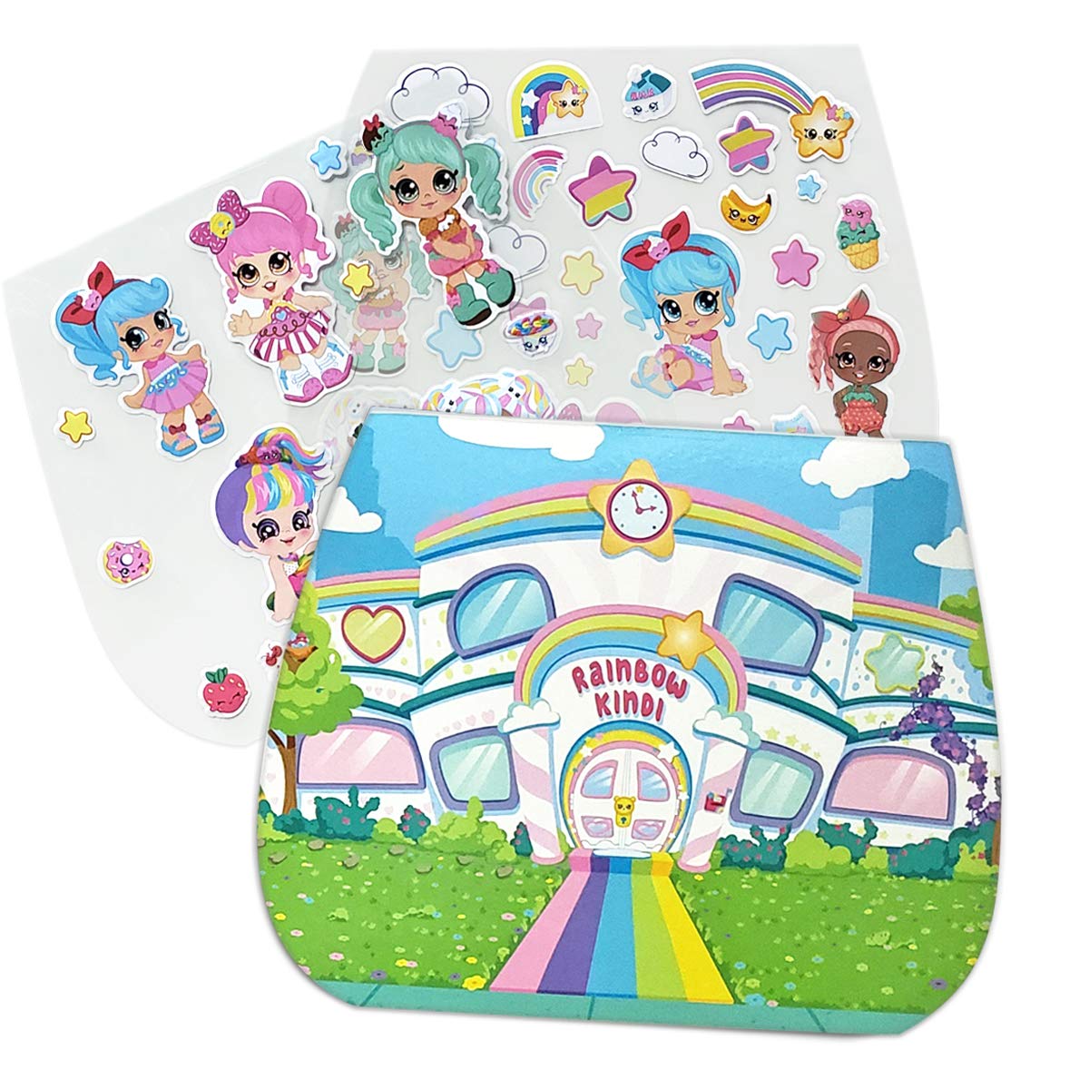 Kindi Kids Puffy Sticker Playset - 500+ Fun Stickers for Kids, DIY Arts & Crafts, Scrapbooking, School Projects & Party Favors - Reusable & Safe for Children