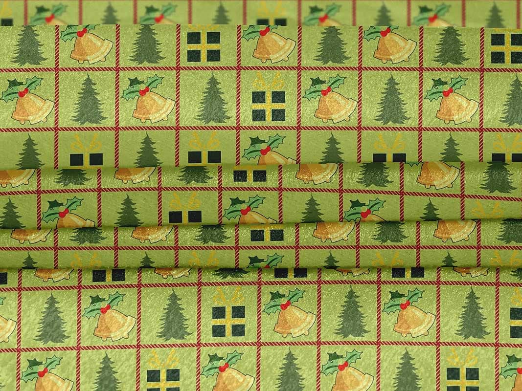 Velvet Lime Printed Fabric by The Yard - 58 Inch Wide for DIY Clothing, Christmas Sewing Supplies & Home Decor | Soft Textured Material for Dresses, Quilts, Crafts